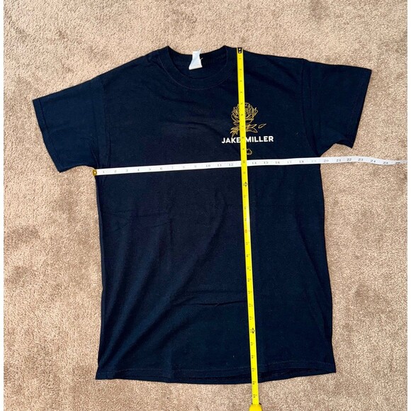 Jake Miller Hit and Run Tour MMXVIII Black Rose Graphic Tee - Unisex Medium - Picture 3 of 10